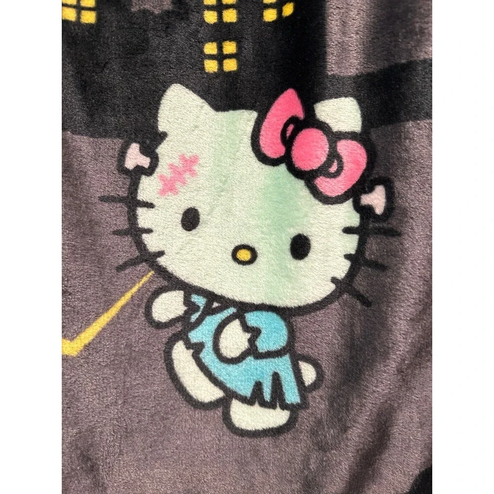Hello Kitty Halloween Throw Blanket-monsters